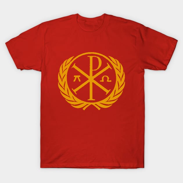 Byzantine Gold Labarum T-Shirt by iaredios